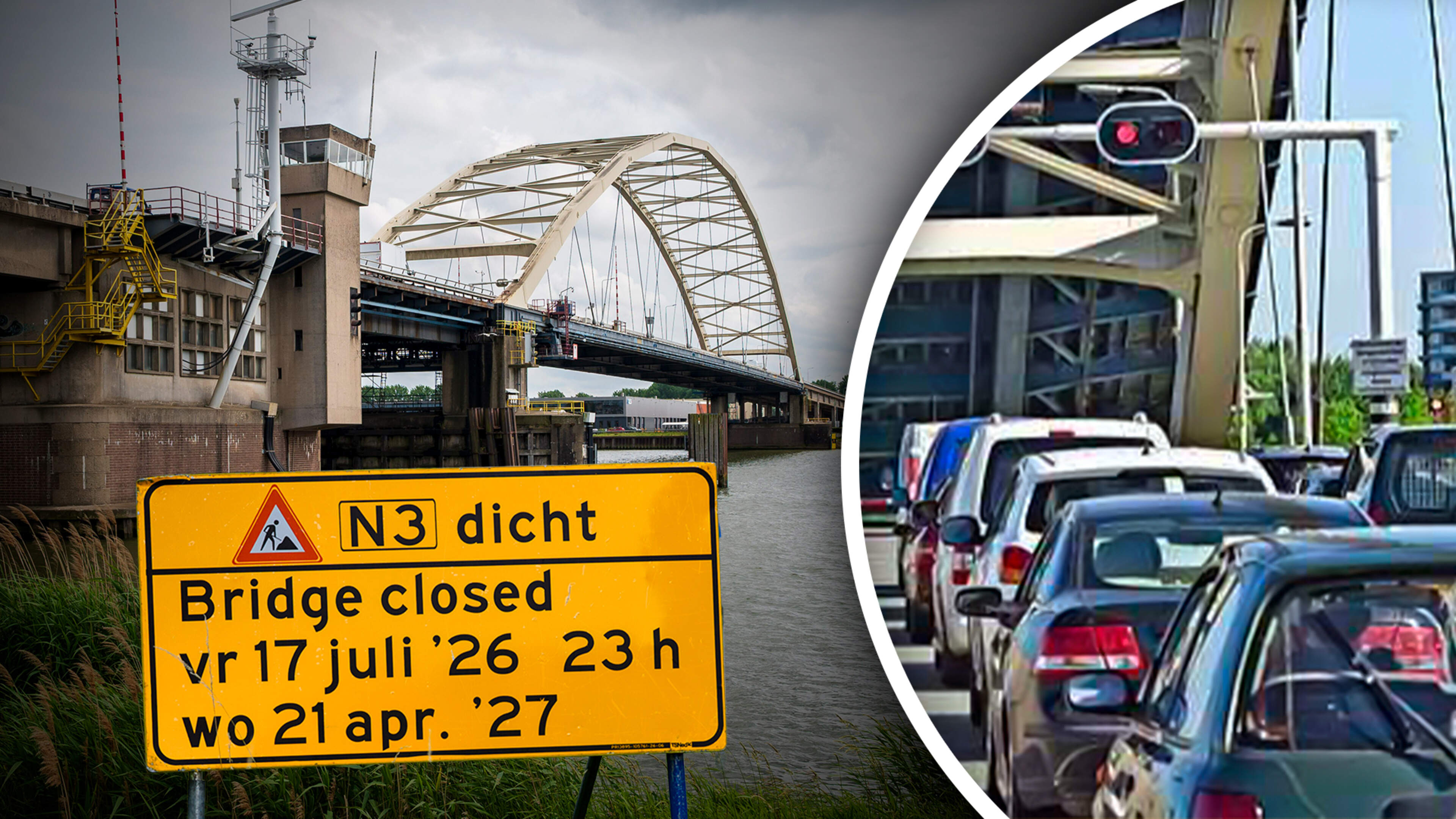 Chaos verwacht op wegen Zuid-Holland door maandenlange afsluiting Papendrechtsebrug: ’Miljoenen euro’s aan economische schade’